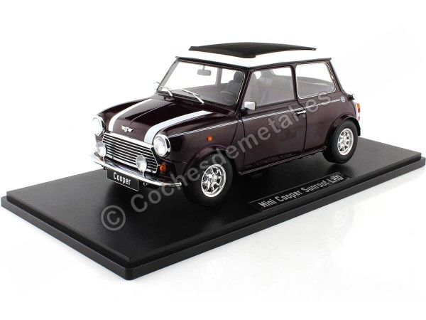1997 Mini Cooper con Techo Corredizo Violeta/Blanco 1:12 KK-Scale KKDC120075L