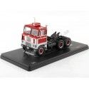 1960 Cabeza Tractora White 7400 SZM de 3 Ejes Rojo/Gris Plata 1:43 IXO Models TR170.22