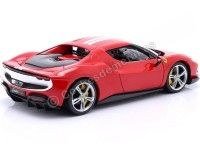 2022 Ferrari 296 GTB Assetto Fiorano Rojo/Blanco 1:18 Bburago 16017