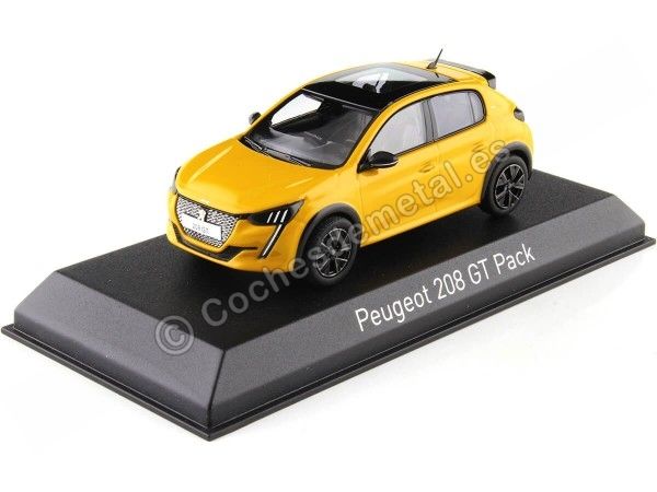 Peugeot 208 GT Pack 2022 Faro Yellow 1:43