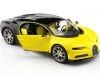 2016 Bugatti Chiron Amarillo/Negro Metalizado 1:24 Maisto 32509