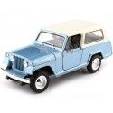 1970 Jeep Jeepster Commando Con Techo Duro Azul Claro Metalizado 1:24 Welly 24117