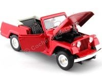 1970 Jeep Jeepster Commando Convertible Rojo/Blanco 1:24 Welly 24117