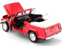 1970 Jeep Jeepster Commando Convertible Rojo/Blanco 1:24 Welly 24117