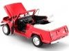 1970 Jeep Jeepster Commando Convertible Rojo/Blanco 1:24 Welly 24117