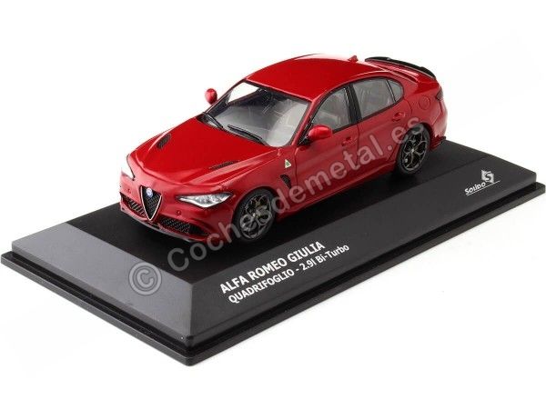 2019 Alfa Romeo Giulia Quadrifoglio Rojo Sólido 1:43 Solido S4313103