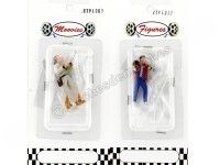 Set 2 Figuras de Resina Doctor Emmett Doc + Marty Mcfly "Regreso al Futuro" 1:43 Cartrix CTPL0012