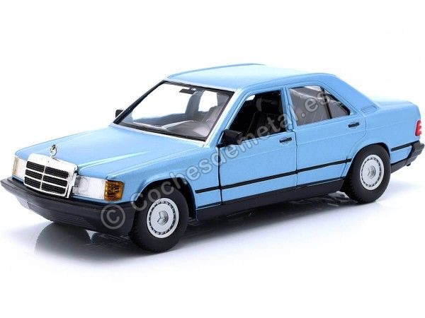 1987 Mercedes-Benz 190E 2.6 (W201) Azul Diamante 1:24 Bburago 21103