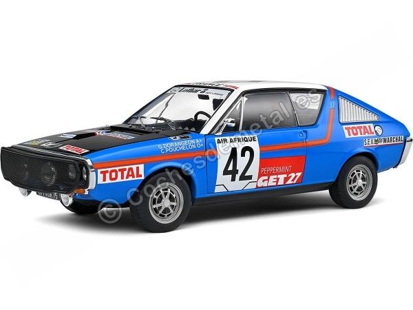 1976 Renault 17 R17 Nº42 Pouchelon/Dorangeon Rally Abidjan/Niza 1:...