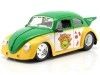 1959 Volkswagen Drag Beetle + Michelangelo "Tortugas Ninja" 1:24 Jada Toys 33741 253285002