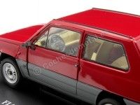 1980 Fiat Panda 45 (Seat Panda 45) Rojo/Gris "Coches Inolvidables" 1:24 Editorial Salvat ES30