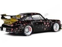 2021 Porsche 911 (964) RWB Rauh-Welt Aoki Negro con Decoración 1:18 Solido S1807507