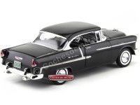 Cochesdemetal.es 1955 Chevrolet Bel Air Hard Top Negro Metalizado 1:18 Motor Max 73185