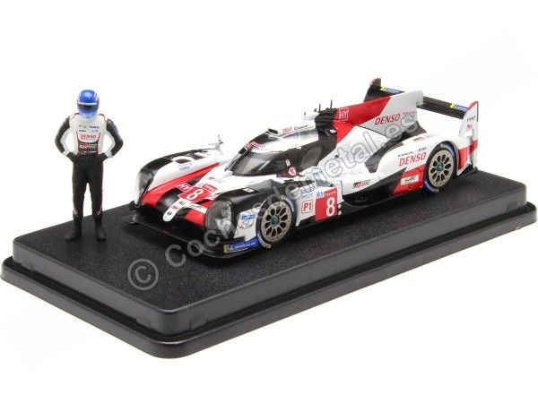 2019 Toyota TS050 Hybrid Nº8 Ganador 24h LeMans + Figura Fernando Alonso + Urna Expositora 1:43 Cochesdemetal LM2019SET