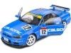 2000 Nissan Skyline GT-R (R34) Streetfighter Calsonic Tribute Azul 1:18 Solido S1804307