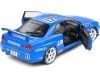 2000 Nissan Skyline GT-R (R34) Streetfighter Calsonic Tribute Azul 1:18 Solido S1804307