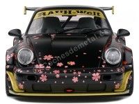 2021 Porsche 911 (964) RWB Rauh-Welt Aoki Negro con Decoración 1:18 Solido S1807507