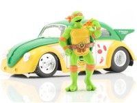 1959 Volkswagen Drag Beetle + Michelangelo "Tortugas Ninja" 1:24 Jada Toys 33741 253285002