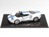 2017 Ford GT Blanco/Azul 1:43 IXO Models CLC536N.22