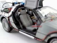 Cochesdemetal.es 1989 DeLorean DMC 12 + Hover Board "Regreso al Futuro II" 1:18 Hot Wheels Elite BCJ97