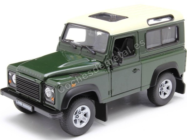 2010 Land Rover Defender 90 TDI Verde Militar 1:24 Welly 22498