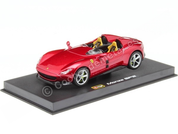 2018 Ferrari Monza SP2 Barchetta Biposto Rojo Cereza 1:43 Bburago Signature Series 36913