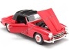 1955 Mercedes-Benz 190SL W121 Convertible Rojo/Negro 1:24 Welly 24118