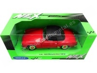 1955 Mercedes-Benz 190SL W121 Convertible Rojo/Negro 1:24 Welly 24118