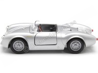 1955 Porsche 550 Spyder "Pequeño Bastardo - James Dean" Plateado 1:24 Welly 24113