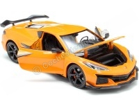 2023 Chevrolet Corvette C8 Z06 Naranja 1:24 Welly 24120