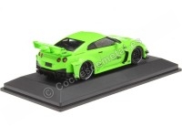 2022 Nissan GT-R (R35) Liberty Walk Body Kit Verde Ácido 1:43 Solido S4311207