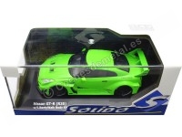 2022 Nissan GT-R (R35) Liberty Walk Body Kit Verde Ácido 1:43 Solido S4311207