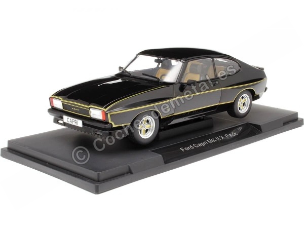 1975 Ford Capri MK2 X-Pack Negro/Dorado 1:18 MC Group 18348