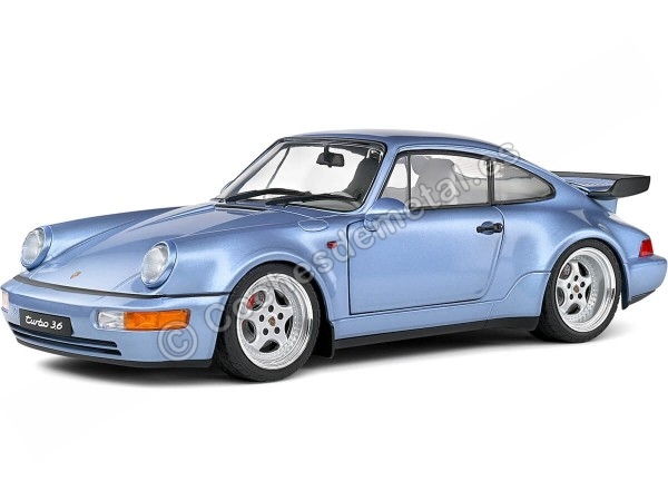 1990 Porsche 911 Turbo (964) Azul Metalizado Horizonte 1:18 Solido S1803408