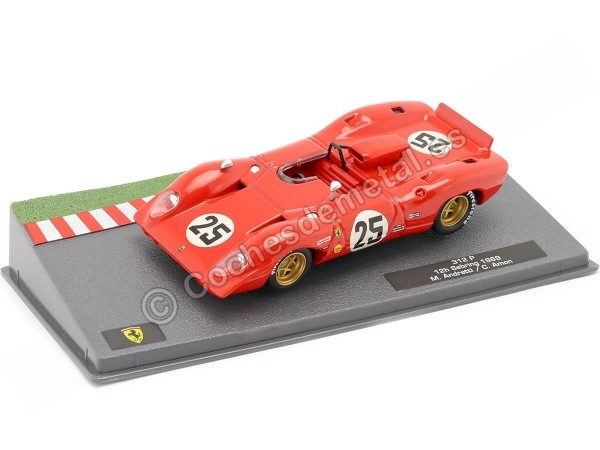 1969 Ferrari 312 P Nº25 Andretti/Amon 12h Sebring 1:43 Editorial Sa...