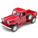 1947 Jeep Willys Pickup Rojo 1:24 Welly 24116