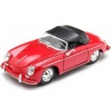 1956 Porsche 356A Speedster 1600 Super Convertible Rojo 1:24 Welly ...