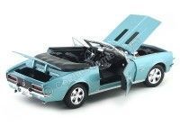 Cochesdemetal.es 1967 Chevrolet Camaro SS 396 Convertible Turquesa 1:18 Maisto 31684