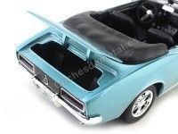 Cochesdemetal.es 1967 Chevrolet Camaro SS 396 Convertible Turquesa 1:18 Maisto 31684