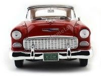 Cochesdemetal.es 1955 Chevrolet Bel Air Convertible Rojo 1:18 Motor Max 73184