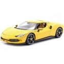 2021 Ferrari 296 GTB Hybrid 830HP V6 Amarillo 1:18 Bburago 16018