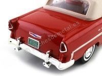 Cochesdemetal.es 1955 Chevrolet Bel Air Convertible Rojo 1:18 Motor Max 73184