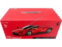 2022 Ferrari Daytona SP3 Cerrado Rojo Corsa 1:43 Bburago Signature Series 18-36914