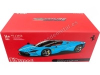 2022 Ferrari Daytona SP3 Cerrado Baby Blue 1:43 Bburago Signature Series 18-36914