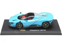 2022 Ferrari Daytona SP3 Cerrado Baby Blue 1:43 Bburago Signature Series 18-36914