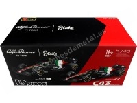 2023 Alfa Romeo F1 C43 Nº24 Guanyu Zhougp GP F1 Italia 1:43 Bburago Signature Series 38086Z