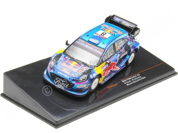 2023 Ford Puma Rally1 Nº8 Tänak/Järveoja Ganador Rally Chile 1:43 IXO Models RAM906.22