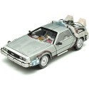 1989 DeLorean DMC 12 con Accesorios y Luces "Trilogía Regreso al Futuro" 1:18 Hot Wheels Super Elite BLY44