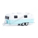 1971 Caravana Airstream Double-Axle "Hitched Homes Series 13" Blanco/Azul 1:64 Greenlight 34130D