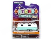 1971 Caravana Airstream Double-Axle "Hitched Homes Series 13" Blanco/Azul 1:64 Greenlight 34130D